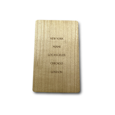 acheter Carte de visite RFID en bois imprimée ou gravée online manufacture
