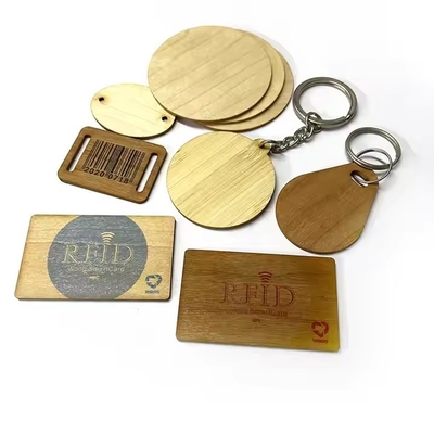 acheter Étiquette RFID en bois résistant à l'eau NFC Ntag 213 215 RFID Étiquette de bagages en bois online manufacture