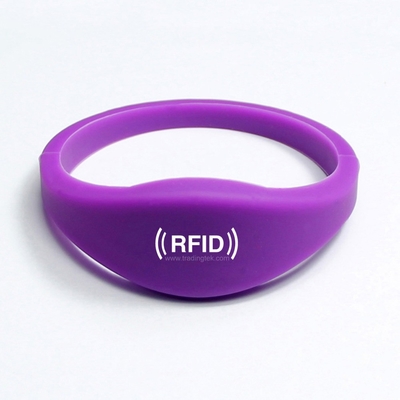 TK4100 EM4200 T5577 Bracelet RFID résistant à l'eau au silicium pour la gestion d'événements