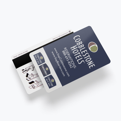 85.5mmx54mm Cartes d'accès en plastique PVC Hico/Loco Cartes à bande magnétique personnalisées