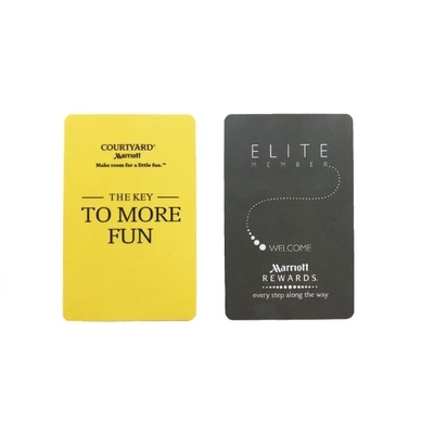 Taille standard CR80 4 cartes clés RFID d'hôtel imprimées en couleur 85,5 mm x 54 mm