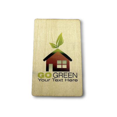 Carte de clé d'hôtel en bois RFID en bambou écologique 85,5 mm x 54 mm Taille