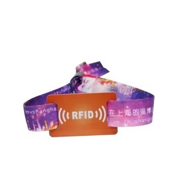 13.56Mhz RFID Concert Bracelets Bracelet d'événement RFID Avec logo personnalisé