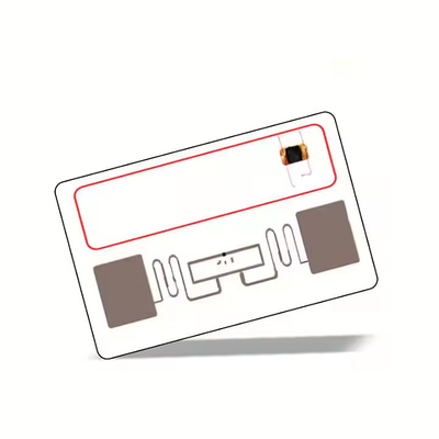 Carte RFID à double fréquence UHF HF Protocole ISO14443A+1800-6C combiné 13,56 MHz/125 Khz