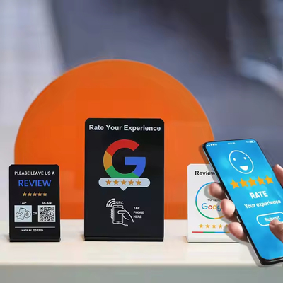 Impression offset Les cartes de révision NFC Pour Google Facebook Instagram Moyen social