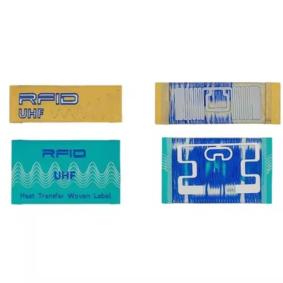 Étiquettes de vêtements NFC passives RFID Étiquette tissée pour la logistique des stocks