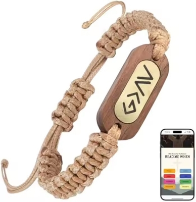 New Arrival Design personnalisé Bracelet de versets bibliques quotidiens avec NFC Bracelets de versets bibliques chrétiens