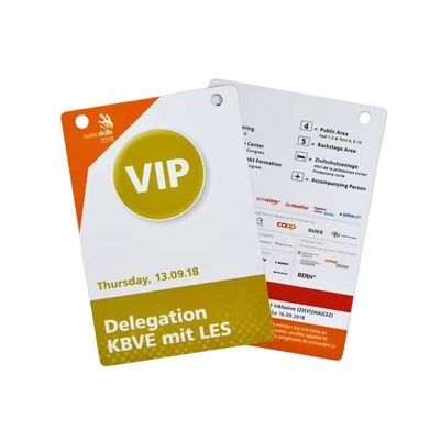 Carte d'identité à puce RFID avec lanyard
