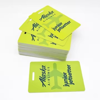 Lanyard en polyester à jet d'encre RFID carte d'identité Impression de cartes de visite en PVC personnalisées avec trou perforé